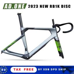 ​2023 NEW AD.ONE RB1K Aero Light 3K Carbon Road Frame Disk Bicycle Racing Disc Brake Frameset Bike Cycling Bicicletta Rack