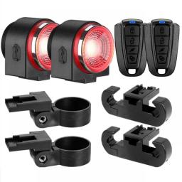 Cycala Bicycle Tail Light Rechargeable Waterproof Remote Control Smart Brake Taillight With Burglar Bike Alarm