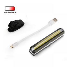 USB Rechargeable LED Bike Tail Light. Bright Bicycle Rear Cycling Safety Flashlight, Fits Road, Mountain Bikes, Helmets.