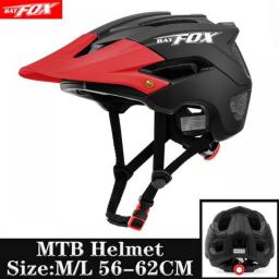BATFOX Outdoor DH MTB Bicycle Helmet Integrally-molded Road Mountain Bike Helmet CE CPSC Ultralight Racing Riding Cycling Helmet