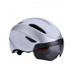 Cycling Helmet With Visor Magnetic Goggles Men Women EPS Integrally-molded Breathable Helmet Road Bike Riding Helmet