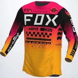 2023 Men's Downhill Mountain Bike MTB Shirts Offroad DH Motorcycle Motocross Sportwear Clothing Hpit Fox Racing  Element