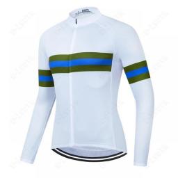 Mens Pro Team Cycling Long Sleeve Jerseys  Autumn Cycling Jersey Bicycle Clothes Cycling Clothing Racing Maillot Ciclismo Hombre