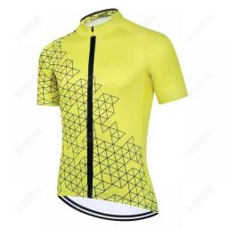 Men Cycling Jerseys White Cycling Clothing MTB Bike Clothes Quick Dry Short Sleeves Bicycle Sportswear 19D Gel Pad Bib Pants