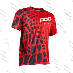 NEW Maillot Ciclismo Hombre Avip POC Motocross Jersey Downhill Tshirt  Racing Shirt Cycling Mountain Bike DH Quick Dry Jersey