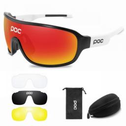 4 Lens Set Mtb Cycling Glasses Men Women Bike Bicycle Goggles Outdoor Sport Sunglasses UV400 Eyewear