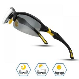 COMAXSUN Professional Photochromic Polarized Cycling Glasses Bike Goggles MTB Sports Bicycle Sunglasses Myopia Frame UV 400