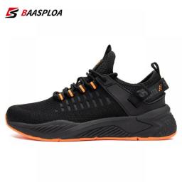 Baasploa Men's Running Shoes Lightweight Breathable Sneakers Mesh Wear-resistant Casual Male Non-slip Tennis Walking Shoes