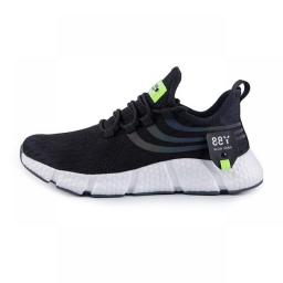 2023 New Men's Running Shoes Light Sneakers Summer Breathable Mesh Elastic Outdoor Sports Fashion Casual Shoes Jogging Shoes