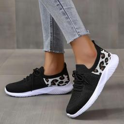 Women's Lightweight Mesh Sneakers, Low Top Lace Up Solid Color Casual Shoes, Women's Breathable Shoes