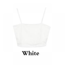 Sexy Spaghetti Strap Crop Tops Black Tank Top Women Summer Camis Backless Basic Camisole Casual Tube Top Sleeveless Cropped Vest