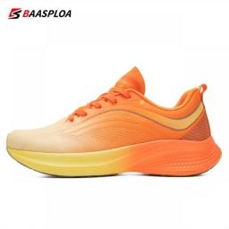 2023 Baasploa Men Running Shoes Mesh Breathable Professional Sport Shoes For Men Lightweight Non-Slip Athletic Training Sneakers
