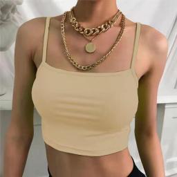 Y2K Camisole Women Streetwear Slim Sexy Summer Tops Strap Cropped Solid Tops Haut Femme Camis Tank Tops 12Colors S-2XL