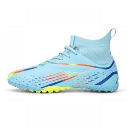 High Ankle Soccer Shoes For Men Outdoor Non-slip Football Boots TF/GF Training Futsal Shoe Superfly Cleats Grass Soccer Sneakers