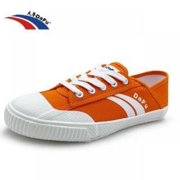 DaFu Shoes Classical Orange Improved Sneakers Martial Arts Taichi Taekwondo Wushu Kungfu Sneakers Men Women Shoes