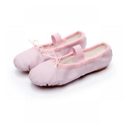 Leather Ballet Shoes Girls Full Cow Suede Sole Toddler Children Ballet Slippers Soft Gymnastics Dance Shoes