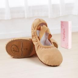 Ballet Shoes For Girls Dance Shoes For Woman Dancing Slippers Dance Shoe High Stretch Canvas Split Sole Slip On Practice Shoes