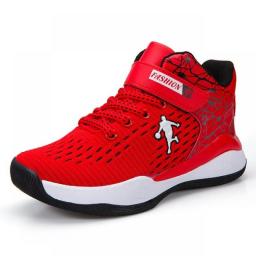 Children's Basketball Shoes New Style Boys Girls' Sports Trainers Student Fashion Mesh Breathable Running Sneakers Kids Footwear