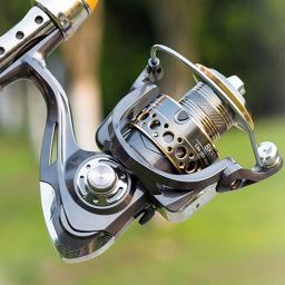 BK Spinning Fishing Reels For Saltwater Freshwater Fishing Reel Metal Spool Left/Right Interchangeable Trout Carp Spinning Reel