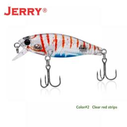 Jerry Elegance Slow Sinking Wobbler Ultralight Hard Bait 5cm 4cm Plug Crank Tight Wobbling Fishing Lure