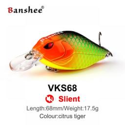 Banshee 7Cm 15/17.5G Crankbaits Fishing Lure Hard Bait Crank Bass Wobbler Rattle Sound Wobbler For Pike Floating Artificial Bait