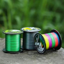 LINNHUE Fishing Line 4 Strands 300M PE Braided 18-85LB Multifilament Super Strong Fishing Line Japan Multicolor For Saltwater