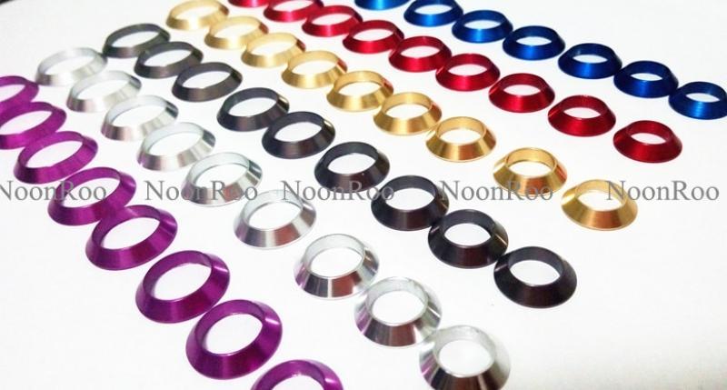 Winding Check  Trim Ring For Fishing Rod Decorative Ring DIY Fishing Rod Aluminum Part  Repair Components Mix size NooNRoo