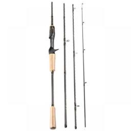 Lure Fishing Rod 1.98m Baitcasting Spinning Ultralight Carbon Fiber 4 Sections Travel Rod Max Lure For Carp Fishing