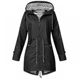 Women Jacket Coat Windproof Waterproof Transition Hooded Outdoor Hiking Clothes Outerwear 2022 Women Lightweight Rainc