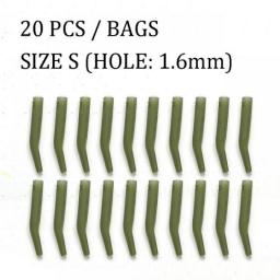 20pcs Carp Fishing Accessories D Rig Kickers Hooks Line Aligners Sleeve Anti Tangle Sleeve For Hair Ronnie Rigs End Tackle