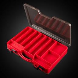 Baffle Fishing Tackle Boxes Double Layer Bait Container Portable Lure Storage Multi Compartments Big Gear Case Suitcase Tool Box