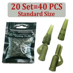 40PCS Mini Lead Clips & Tail Rubbers Cone Carp Fishing Tackle Kit Accessories For Carp Fishing Rig Equipment Tackle