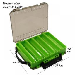 Extra Large Fishing Tackle Boxes Double Layer Bait Container Portable Lure Storage Multi Compartments Gear Tool Box Plastic Case