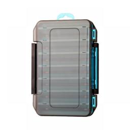 TAIYU Fishing Tackle Box 14 Compartments Fishing Accessories Lure Hook Storage Case Double Sided Fishing Tool Organizer Boxes