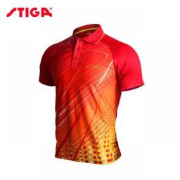 Stiga Table Tennis Clothes For Men And Women Clothing T-shirt Short Sleeved Shirt Ping Pong Jersey Sport Jerseys