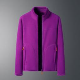 Double-Sided Fleece Jacket Women Winter Thicked Coral Sportwer Running Camping Hiking Skiing Baser Layer Warm Tops