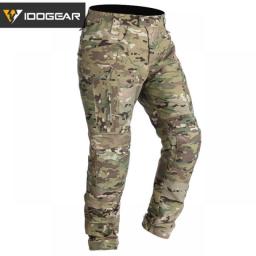 IDOGEAR Combat UFS Pants Tactical Pants W/ Knee Pads Camo Trousers Airsoft Hunting 3209