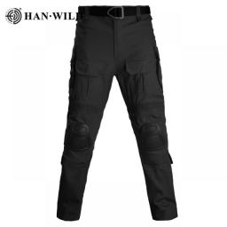 HAN WILD New G3 Combat Pants With Knee Pads Army Military Pants Hunting Airsoft Tactical Trousers MultiCam Hiking Camping
