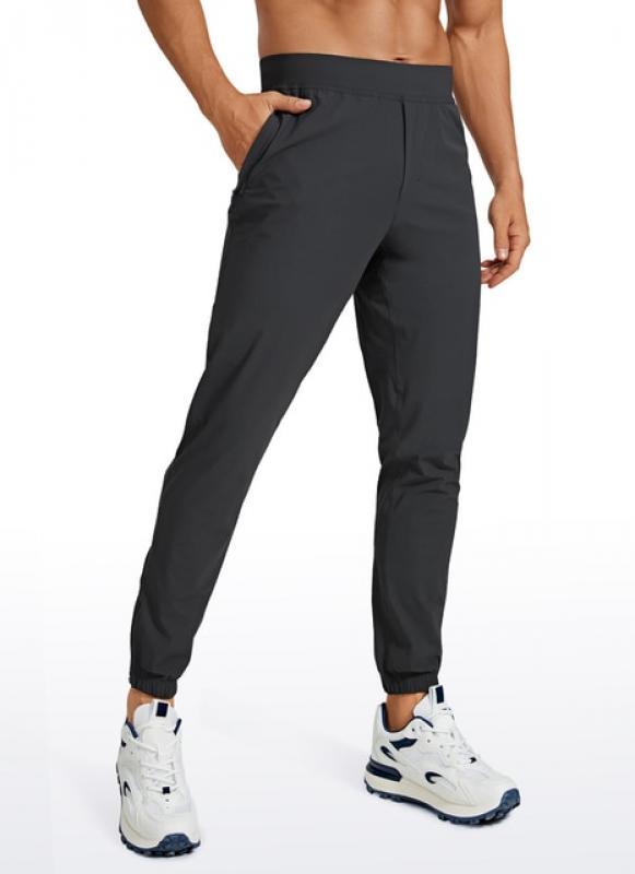 CRZ YOGA Men's Lightweight Joggers Pants - 29" Quick Dry Workout Pants Track Running Gym Athletic Pants with Zipper Pockets