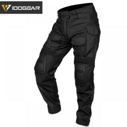 IDOGEAR G3 Combat Pants With Knee Pads Airsoft Military Tactical Trousers  CP Gen3 Range Green CT Cotton Polyster 3201