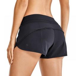 SYROKAN Women's Quick Dry Workout Sports Active Running Shorts 2.5 Inches