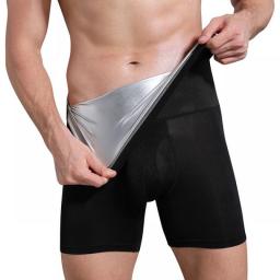 Brand Sweat Sauna Shorts Men Fat Burning Waist Trainer High Waist Fitness Running Sports Underwear Slimming Pants Body Shapewear