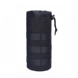 Tactical Molle Water Bottle Bag Military Outdoor Camping Hiking Drawstring Holder Multifunction Bottle Pouch Pocket