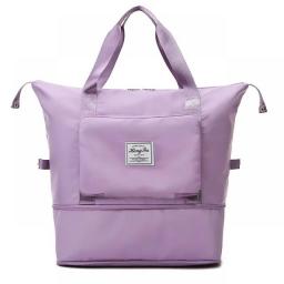Folding Travel Bag Dry Wet Separation Fitness Bag Waterproof Handbag Women's Travel Bag 2023 Large Capacity Luggage Bag For Men