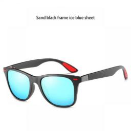 Square Vintage Polarized Sunglasses Men Women Retro Cycling Driving Fishing Luxury Brand Designer Sun Glasses UV400 Eyewear