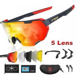 X-TIGER Photochromic Cycling Glasses Men Women Polarized Bicycle Sunglasses Sports Cycling Running Driving Fishing Glasses