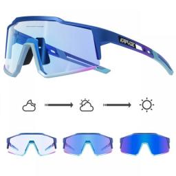 KAPVOE Red Photochromic Cycling Glasses Men MTB Cycling Sunglasses Women Road Bicycle Glasses UV400 Outdoor Bicycle Sunglasses