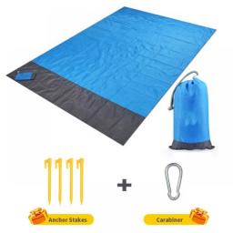 Beach Blanket Sandproof 200 X 210cm Waterproof Beach Mat Lightweight Picnic Blanket For Travel Hiking Sports