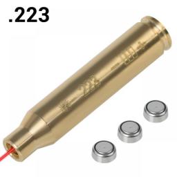 Red Dot Laser Brass Boresighter CAL .223/5.56/9mm/308/7.62/.45/30-06 Cartridge Boresight For Rifle Scope Hunting Gun Accessories