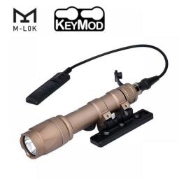 WADSN Tactical M600 M600C M300A LED Scout Flashlight With M-Lok Keymod Mount Rail For Airsoft Weapon Pistol Gun Accessories